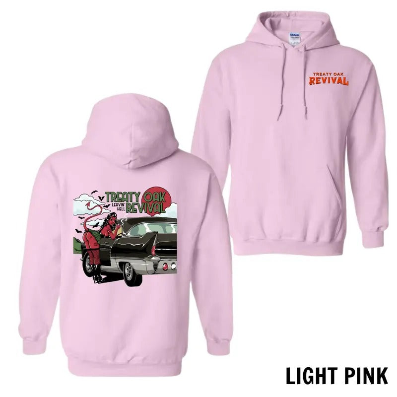 Treaty Oak Revival Casual Hoodie Shirt - Retro-style design with unique flair, perfect for bold fashion and music lovers,...