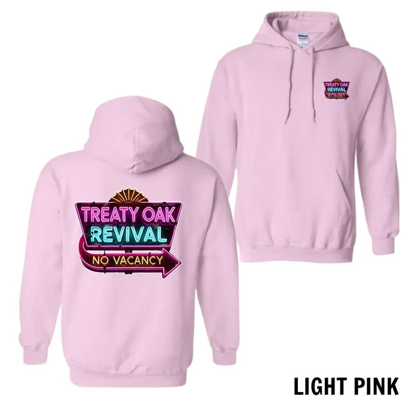 Treaty Oak Revival NO Vacancy Casual Hoodie Shirt, Trending Unisex Tee, Perfect Gift for Music Fans Sweatshirt