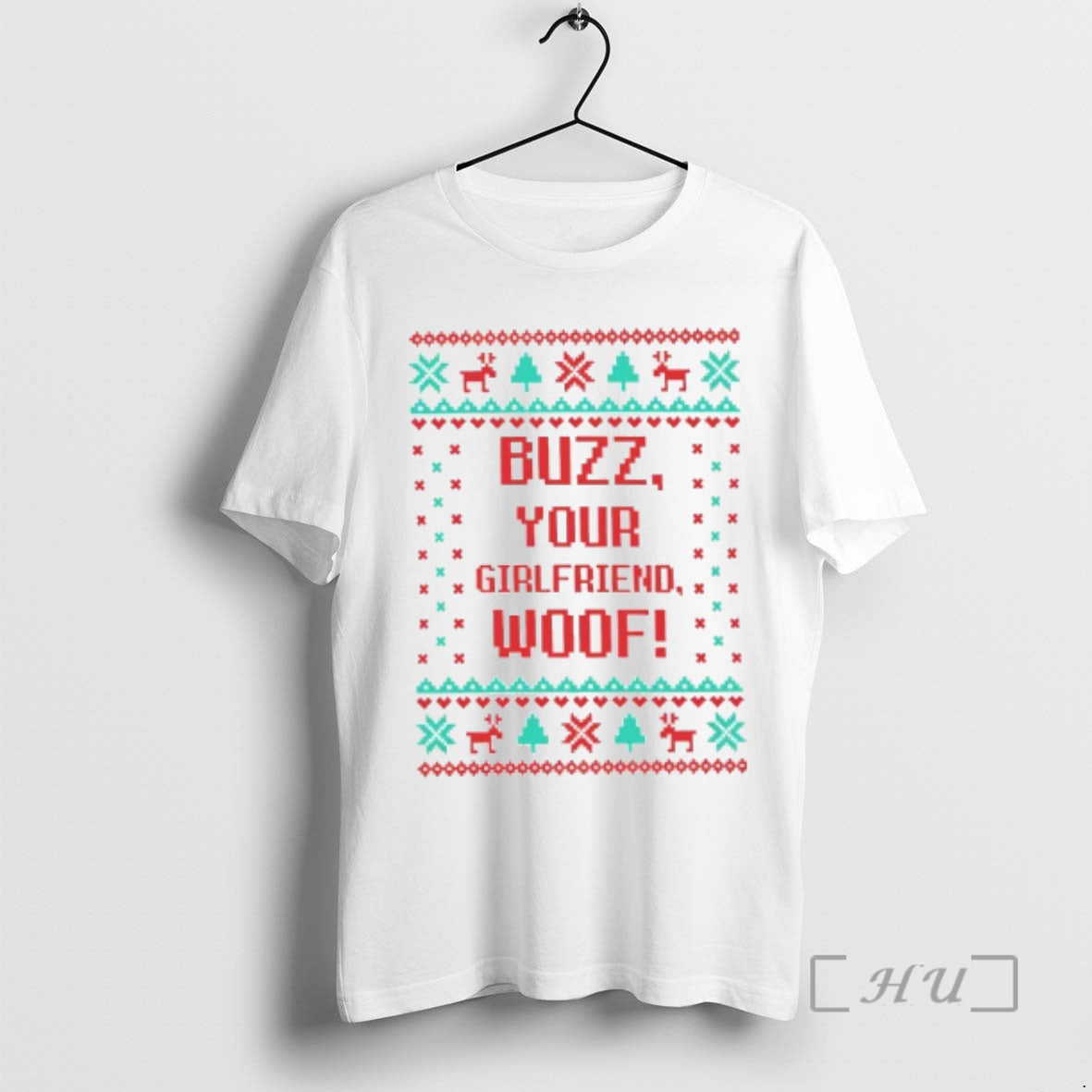 Trending Buzz Your Girlfriend Woof Christmas T-Shirts, Hoodie, Sweatshirt | PodTeesHub.com