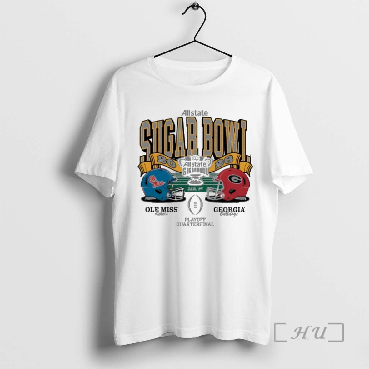 Trending Georgia Vs Ole Miss 2026 Sugar Bowl Head To Head Premium T Shirts Sweater Hoodie, Sweatshirt | PodTeesHub.com