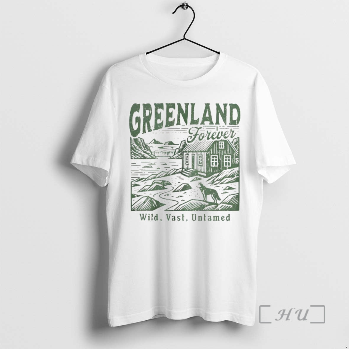 Trending Greenland Forever Wild Vast Untamed Anti Trump Anti Maga Statement On Annexatio Premium T-Shirts, Hoodie, Sweatshirt