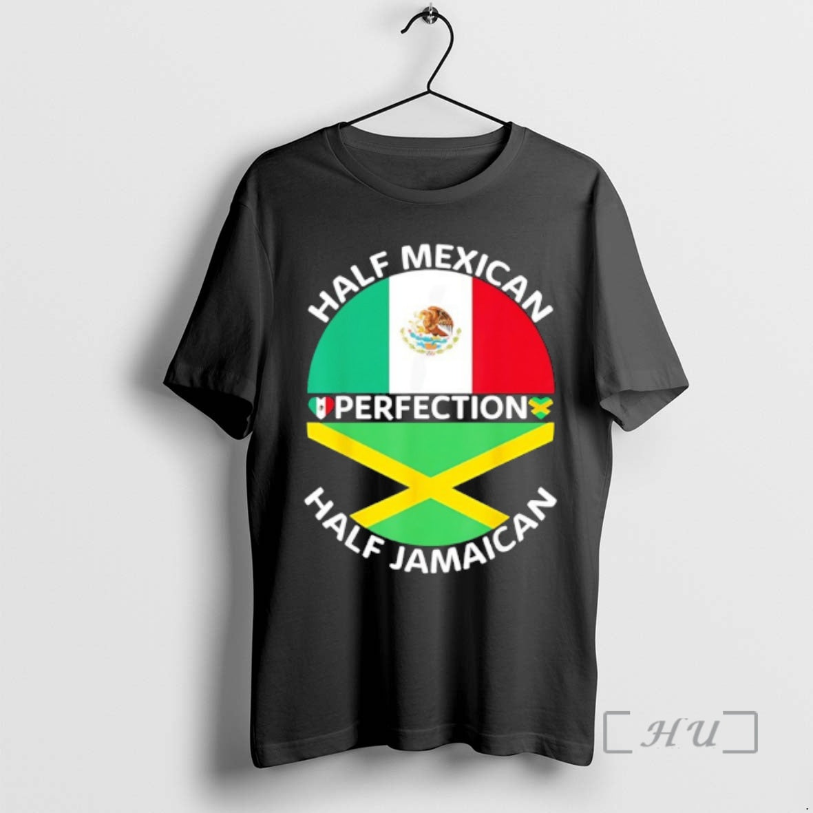 Trending Half Mexican Perfection Half Jamaican Flag T-Shirts, Hoodie, Sweatshirt | PodTeesHub.com