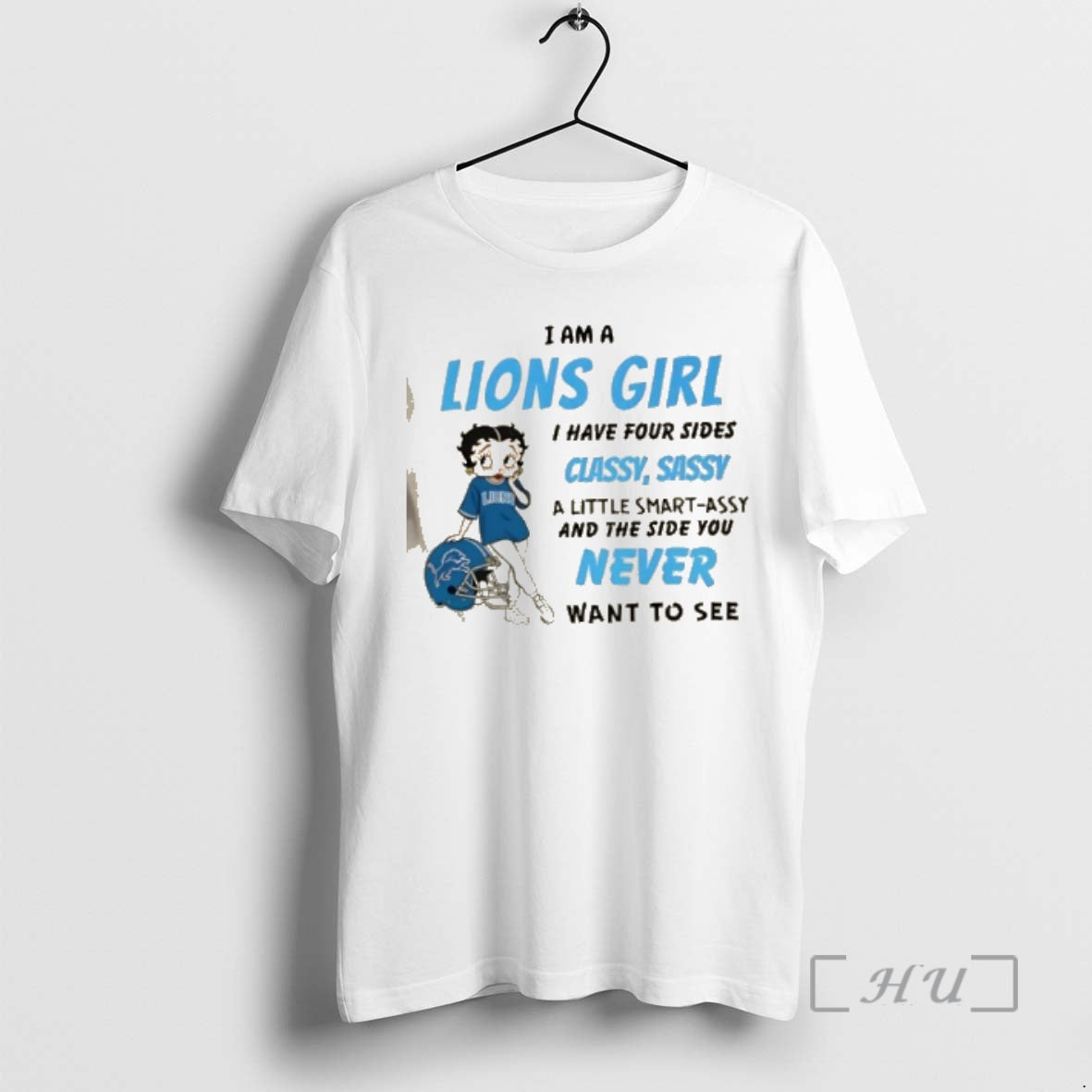 Trending I Am A Detroit Lions Girl I Have Four Sides Classy Sassy A Little T-Shirts, Hoodie, Sweatshirt | PodTeesHub.com