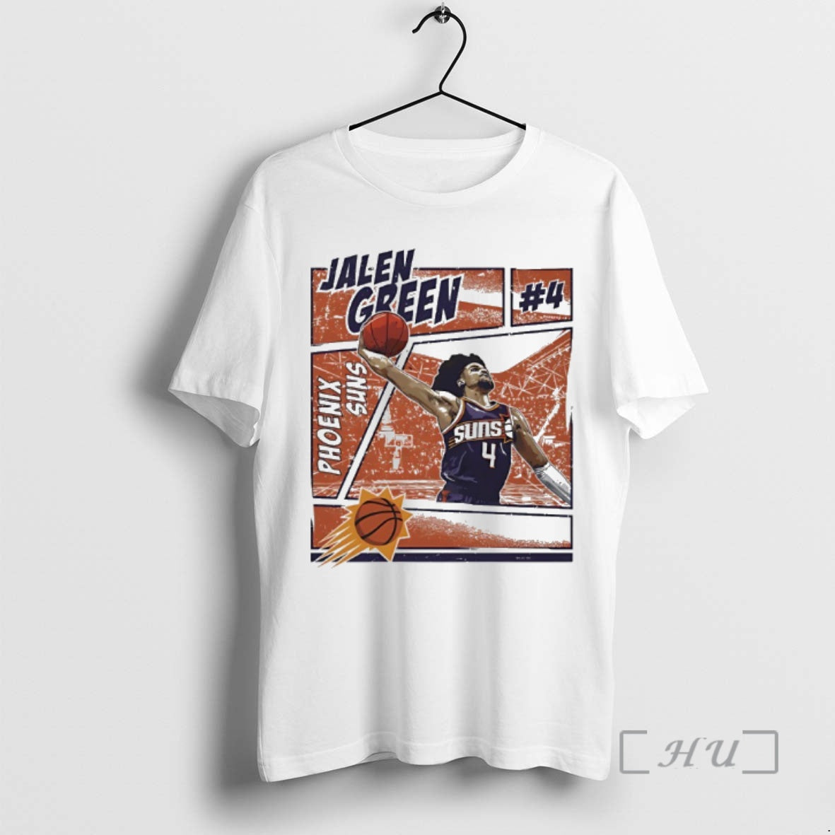 Trending Jalen Green 4 Phoenix Suns Basketball Player Graphic Comic T-Shirts, Hoodie, Sweatshirt | PodTeesHub.com