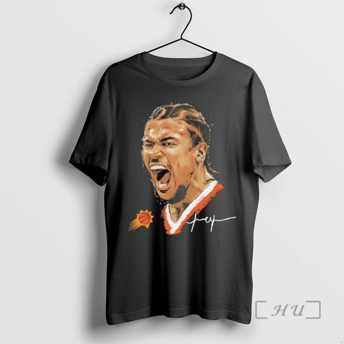 Trending Jalen Green Phoenix Suns Scream Portrait Signature T-Shirts, Hoodie, Sweatshirt | PodTeesHub.com
