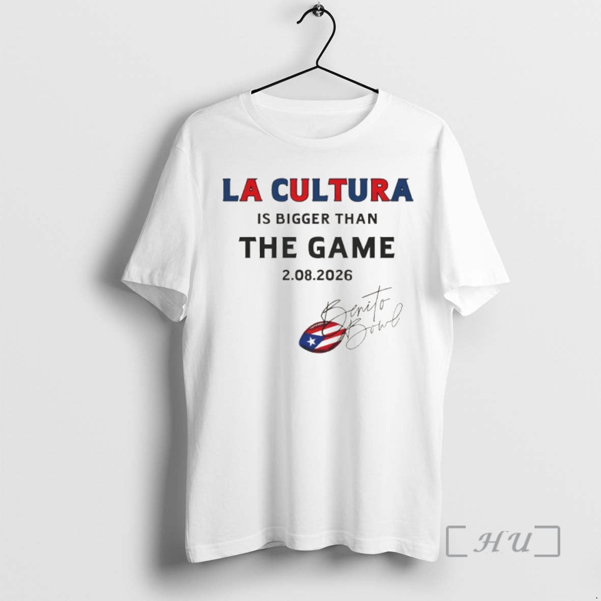 Trending La Cultura Is Bigger Than The Game 2 08 2026 Bad Bunny Benito Bowl T-Shirts, Hoodie, Sweatshirt | PodTeesHub.com