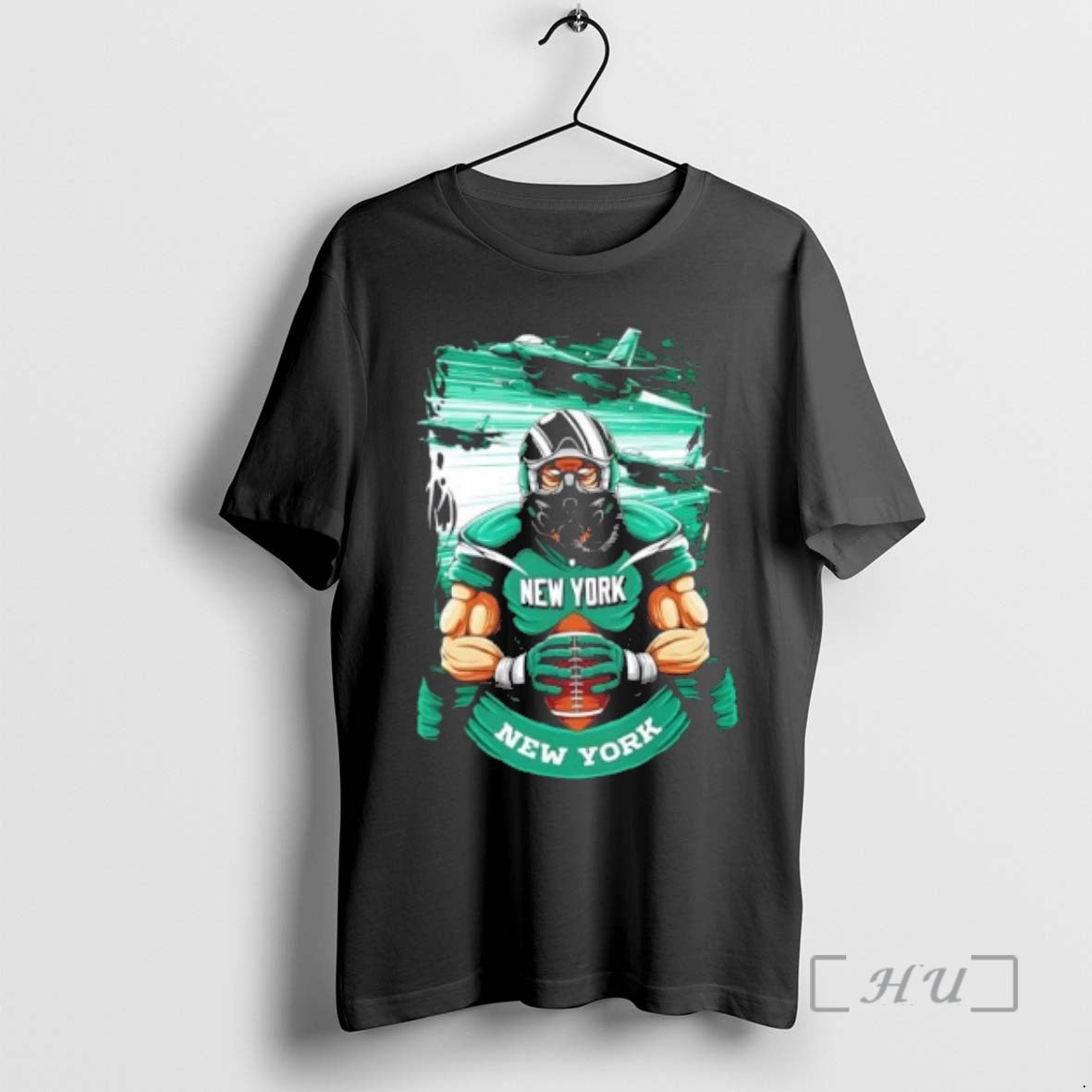 Trending New York Jets Football Mascot Hug The Ball T-Shirts, Hoodie, Sweatshirt | PodTeesHub.com