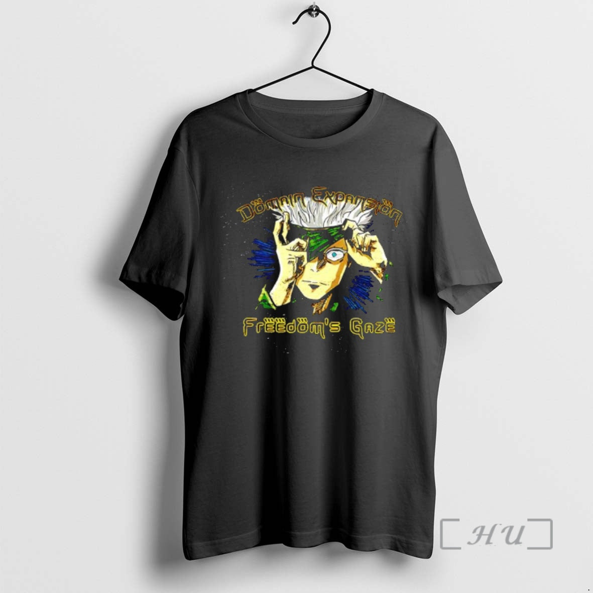 Trending Satoru Gojo Freedoms Gaze T-Shirts, Hoodie, Sweatshirt | PodTeesHub.com
