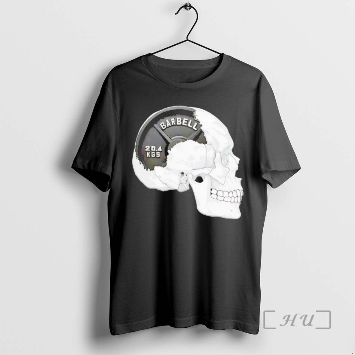 Trending Skull Dumbbell Mind Barbell T-Shirts, Hoodie, Sweatshirt | PodTeesHub.com