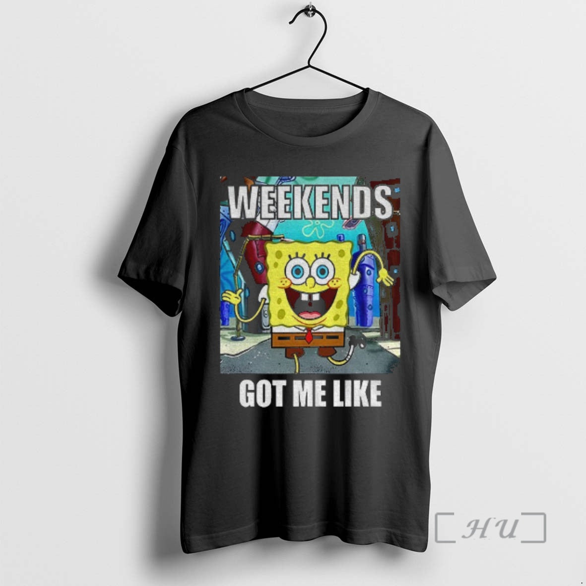 Trending Squarepants Weekends Got Me Like T-Shirts, Hoodie, Sweatshirt | PodTeesHub.com