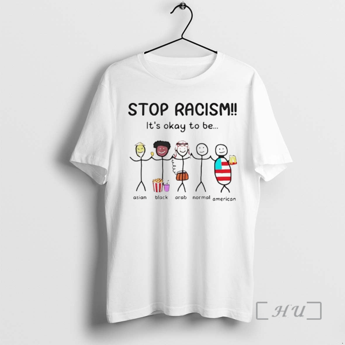 Trending Stop Racism Its Okay To Be T-Shirts, Hoodie, Sweatshirt | PodTeesHub.com