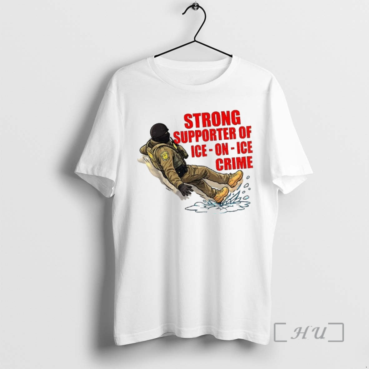 Trending Strong Supporter Of Ice On Ice Crime Anti Ice Snow Slip Premium T Shirts Hoodie, Sweatshirt | PodTeesHub.com