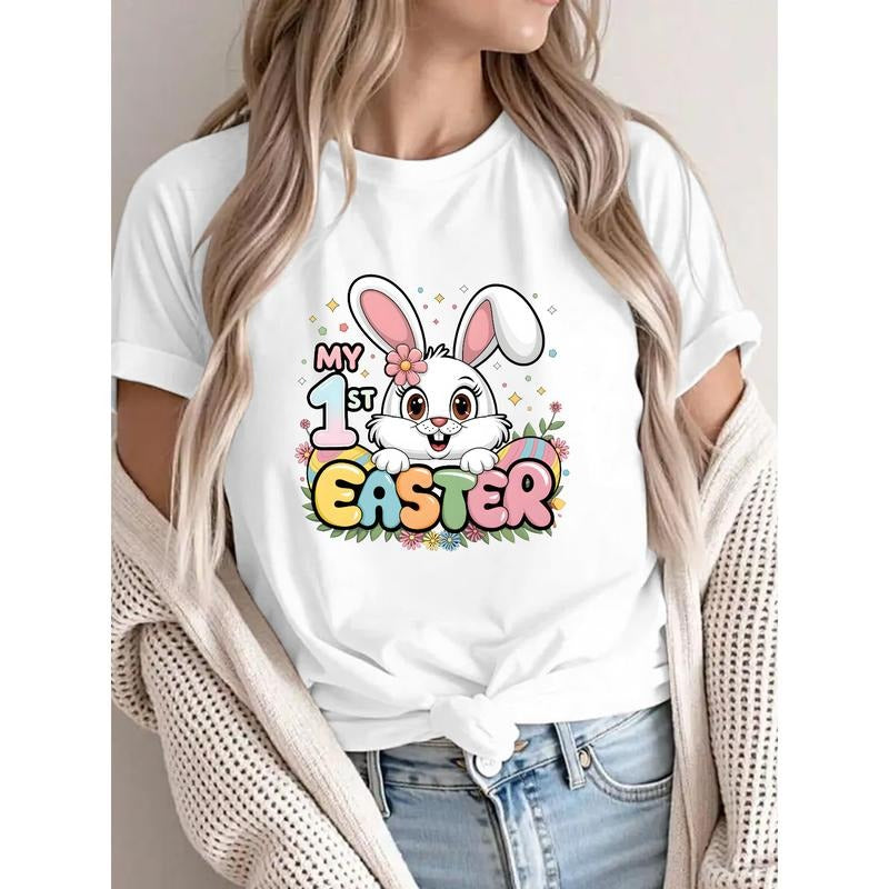 Trending Tee: Adorable Bunny for "My 1st Easter" Festive Design Hoodie, Sweatshirt | PodTeesHub.com