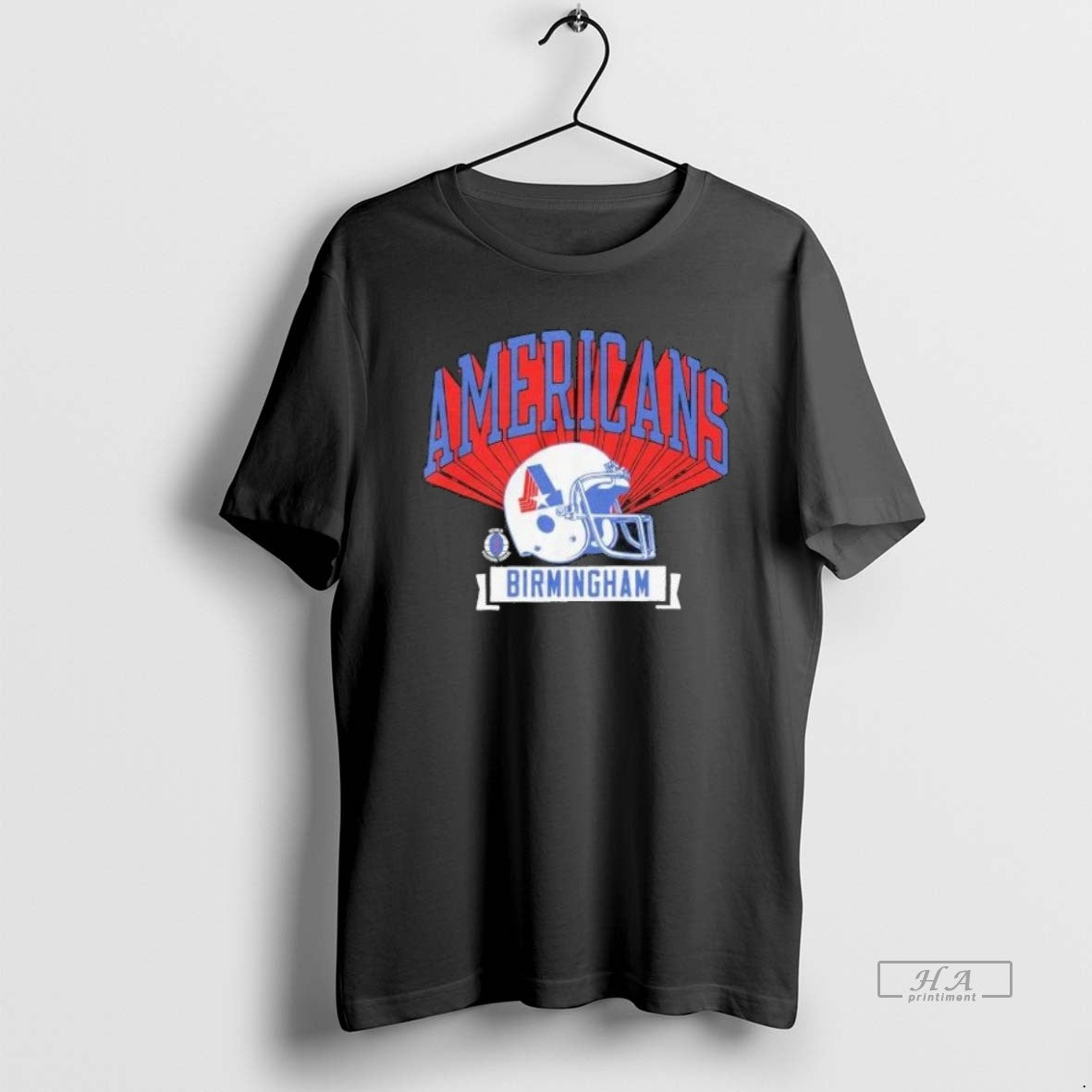 Trendy Birmingham Americans Retro Helmet 1974 Shirts