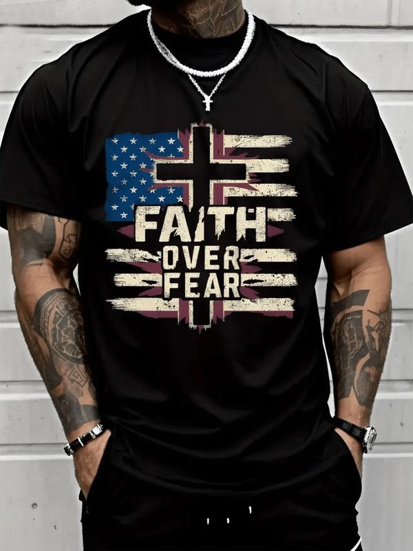 Trendy Casual Printed T-Shirt for All Seasons, Comfortable Fitted Design with Moderate Fabric Thickness, Stylish Graphic...