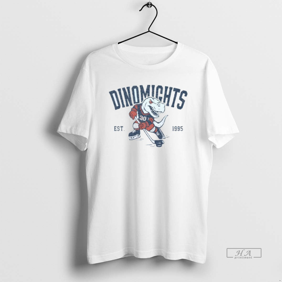 Trendy Dinomights Est 1995 Mens White Tee