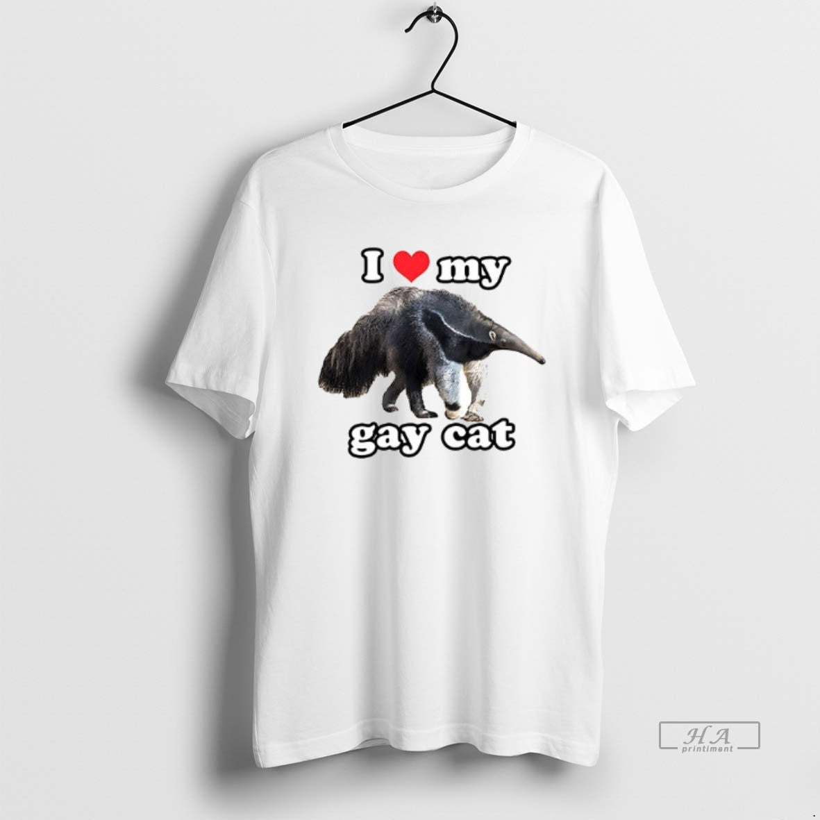 Trendy Giant Anteater I Love My Gay Cat Ceramic Ceramic And Classic Dad Cap Tee