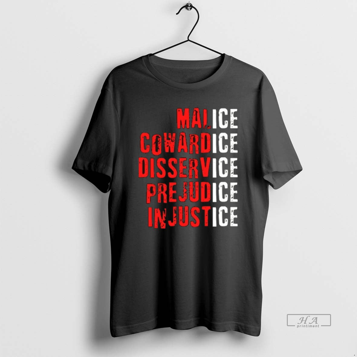 Trendy Ice Malice Cowardice Disservice Prejudice Injustice Ceramic Ceramic And Classic Dad Cap