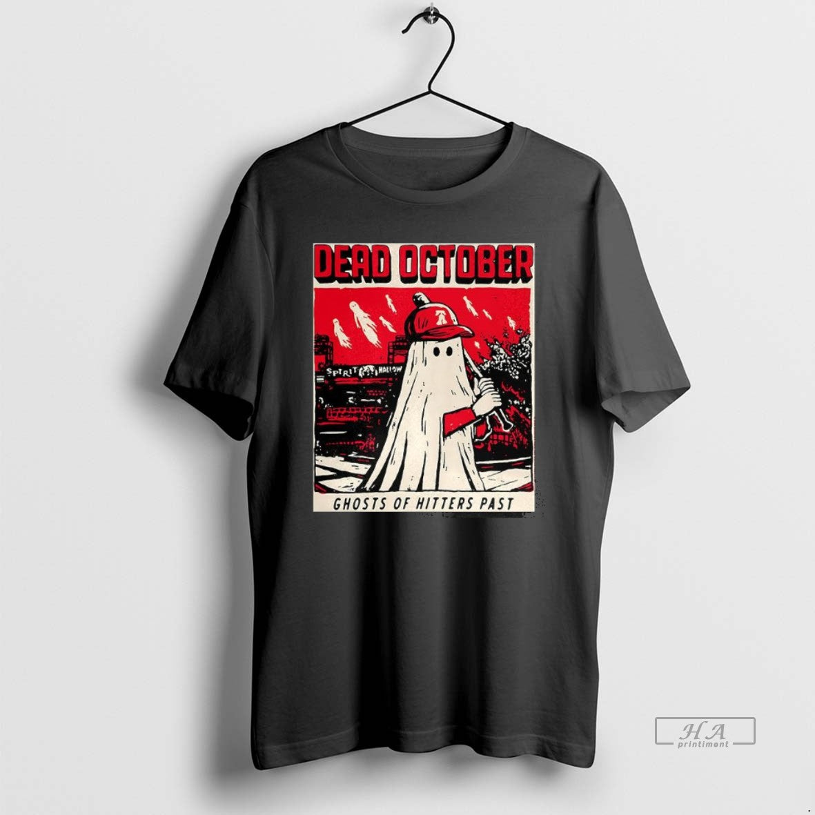 Trendy Philadelphia Phillies Baseball Cracked Bell Dead October Ghost Of Hitters Past Halloween