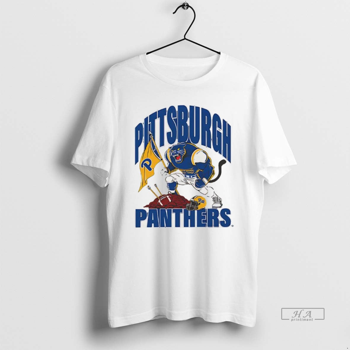 Trendy Pittsburgh Panthers Football Youth Plant Flag Helmet Mascot