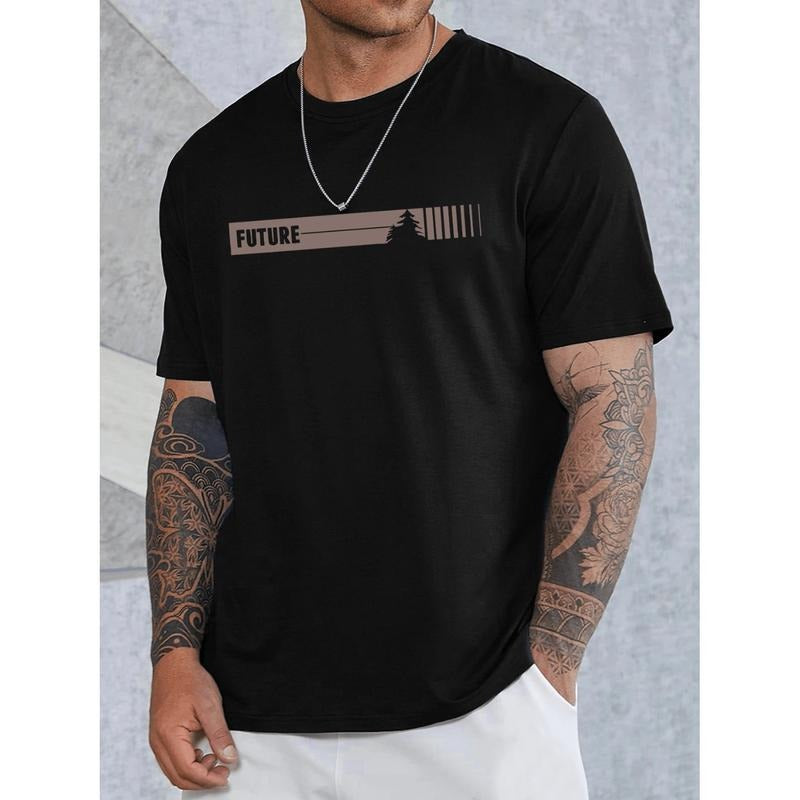 Trendy Plus Size Mens Short Sleeve T Shirt Breathable And Versatile For Everyday Wear Hoodie, Sweatshirt | PodTeesHub.com