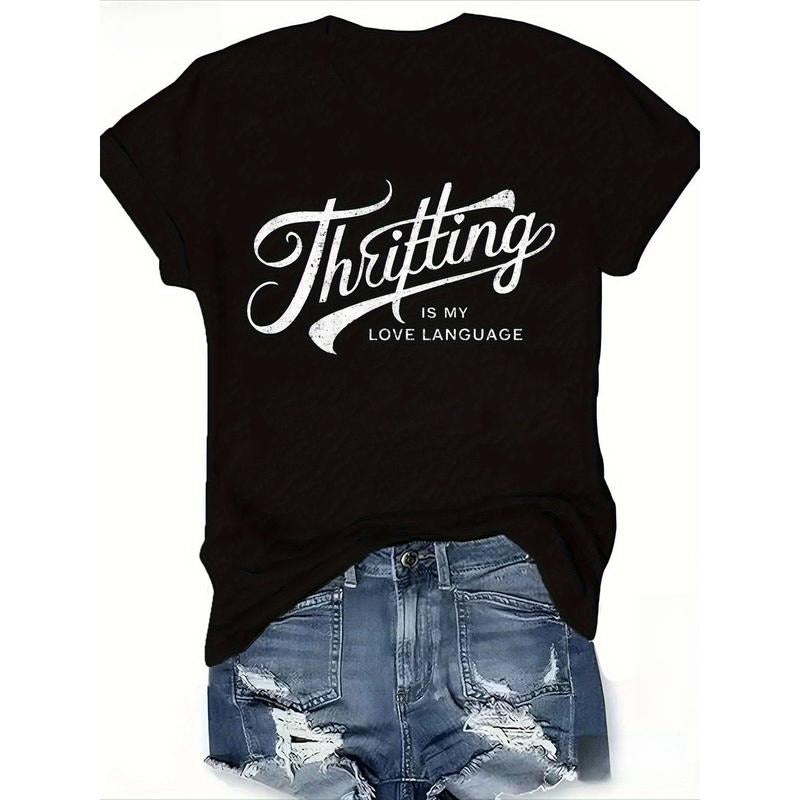 Trendy T - Shirt for Thrifting Aficionados: Stylish Phrase Highlighting Thrifting as a Love Language Hoodie, Sweatshirt |...