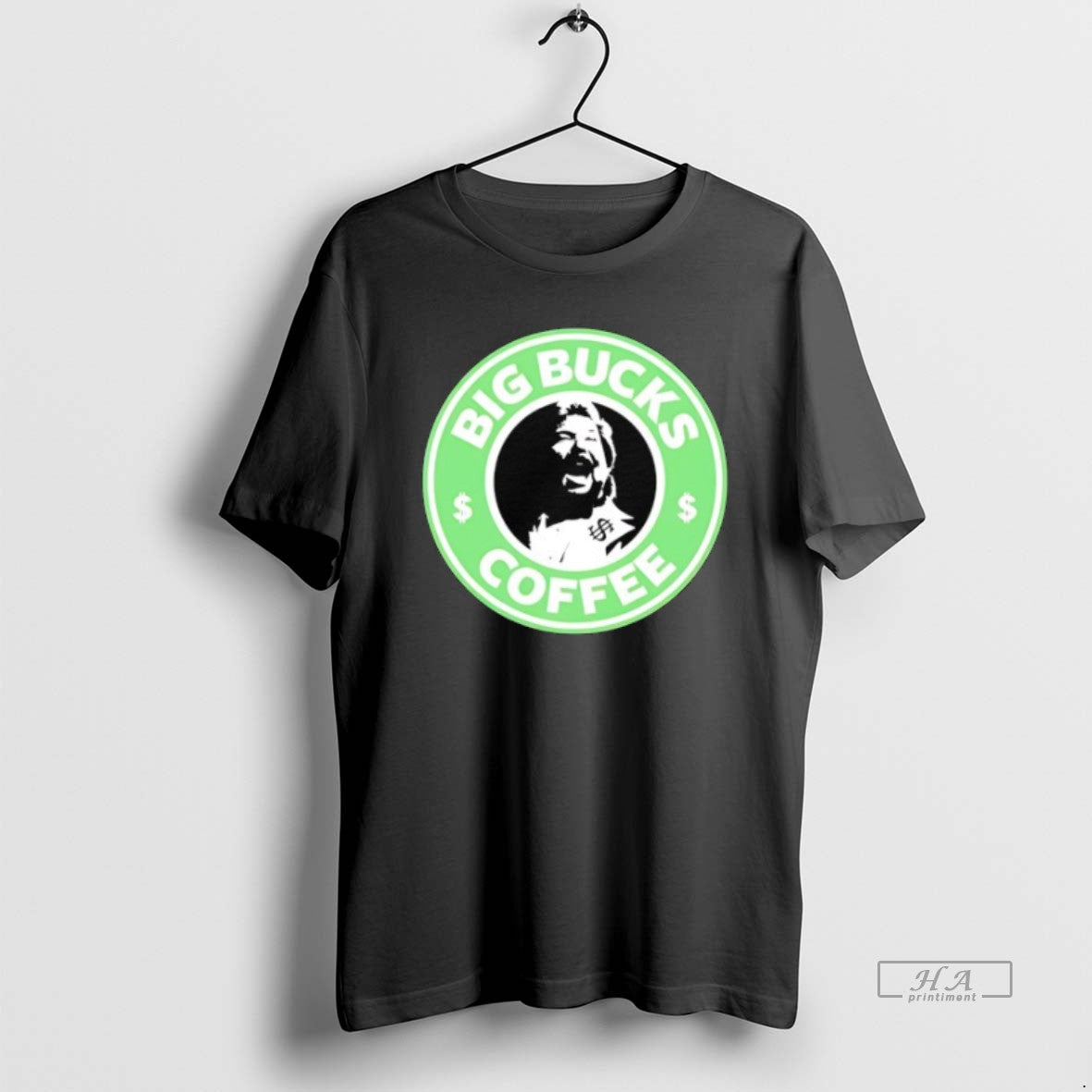 Trendy Ted Dibiase Big Bucks Coffee Style Starbuck Coffee Logo Parody