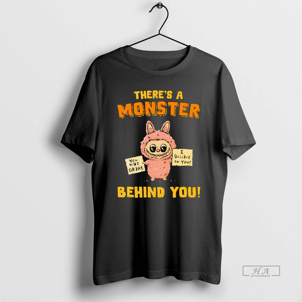 Trendy Theres A Monster Behind You Labubu