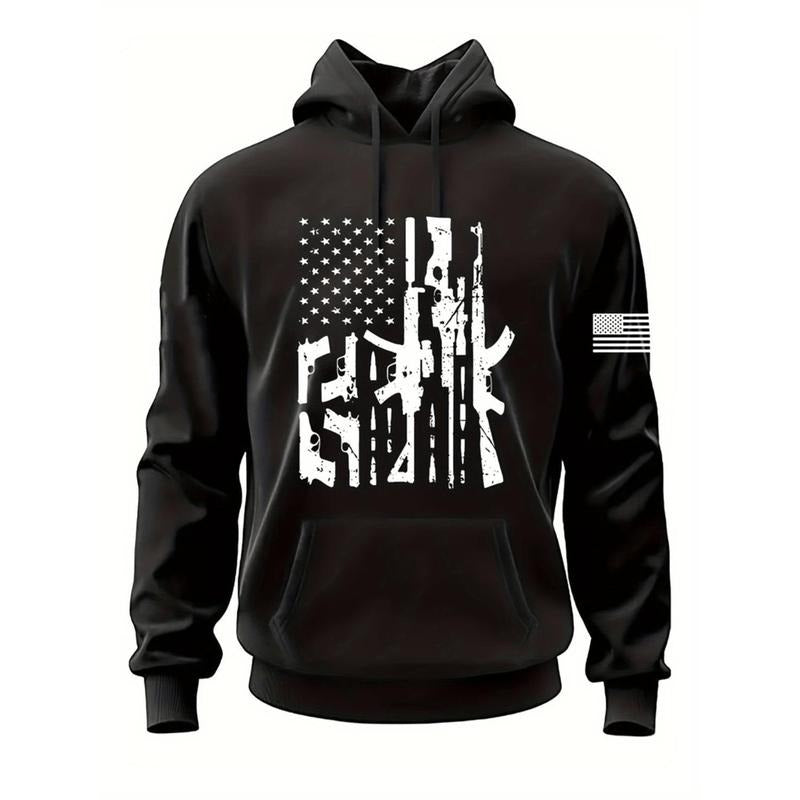 Trendy Unisex Letter Flag Graphic Hoodies For Men And Women In Loose Casual Harajuku Style With Plus Size Options 0XL To...