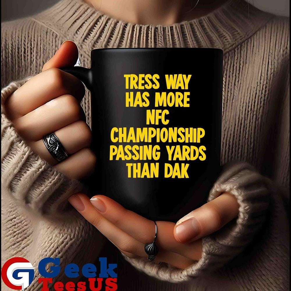 Tress way has more NFC Championship passing yards than dak shirt