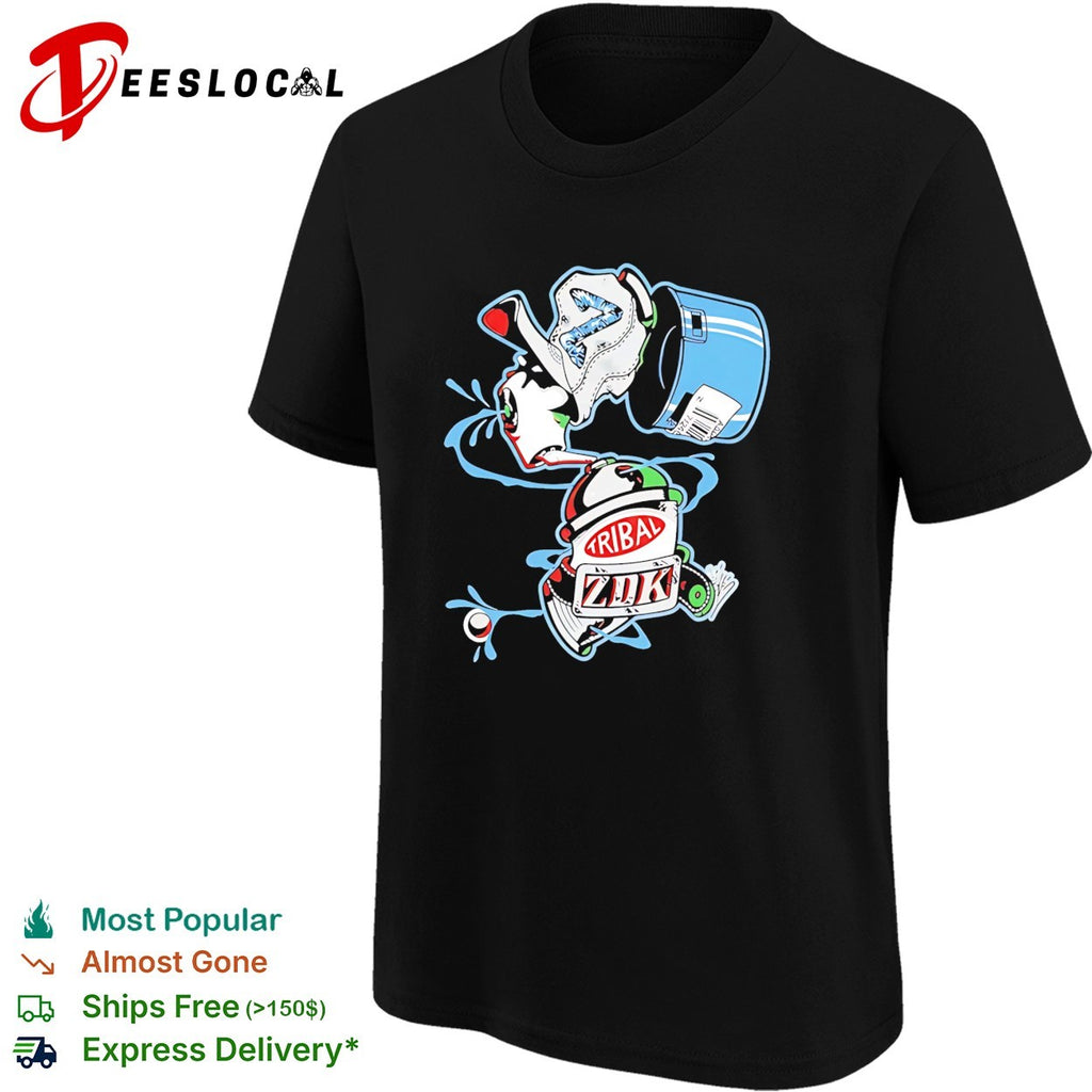 Tribal ZDK Spraying Paint art logo shirt