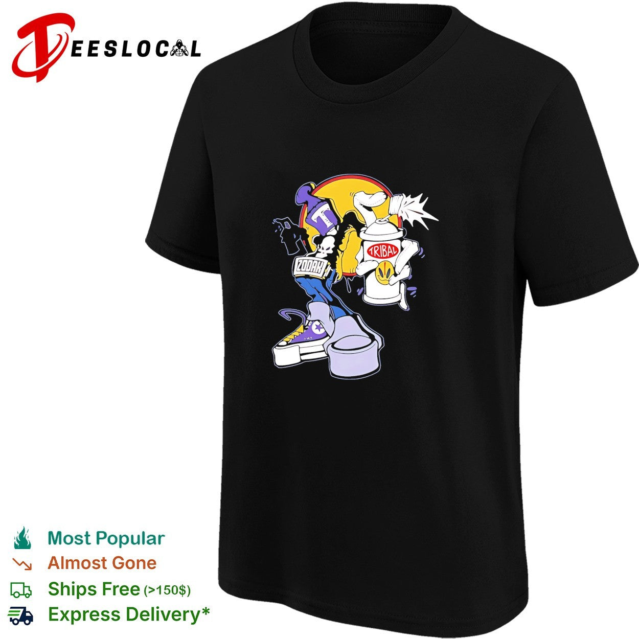 Tribal Zodak Graffiti Artist Streetwear graphic shirt