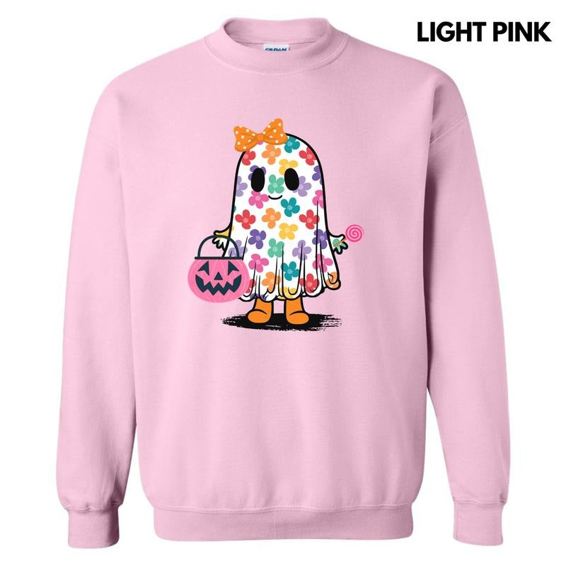 Trick Or Treat Ghost Sweatshirt 'NLB' T-Shirts, Hoodie | PodTeesHub.com