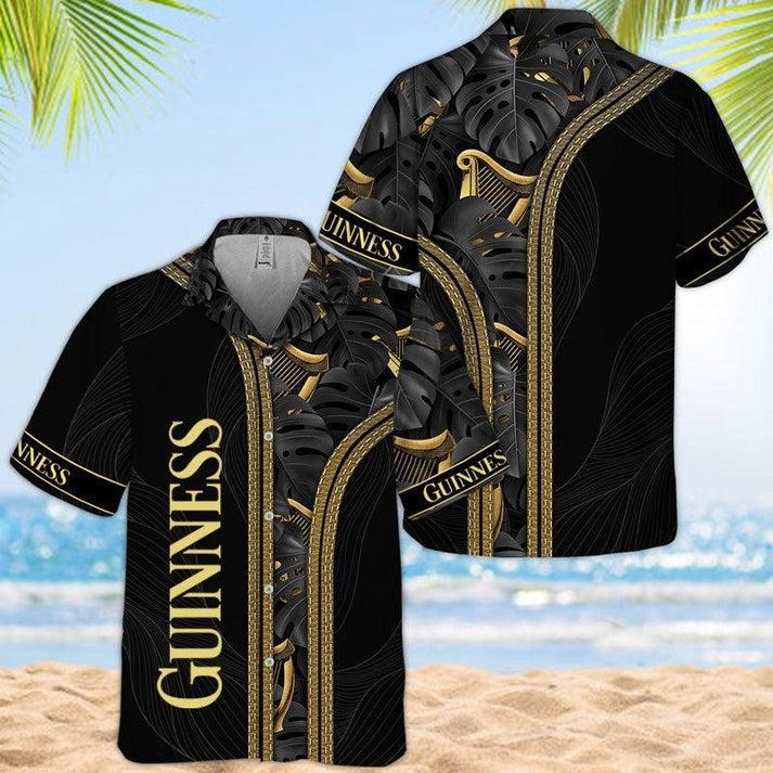 Tropical Inside Guinness Hawaiian Shirt Hoodie, Sweatshirt | PodTeesHub.com