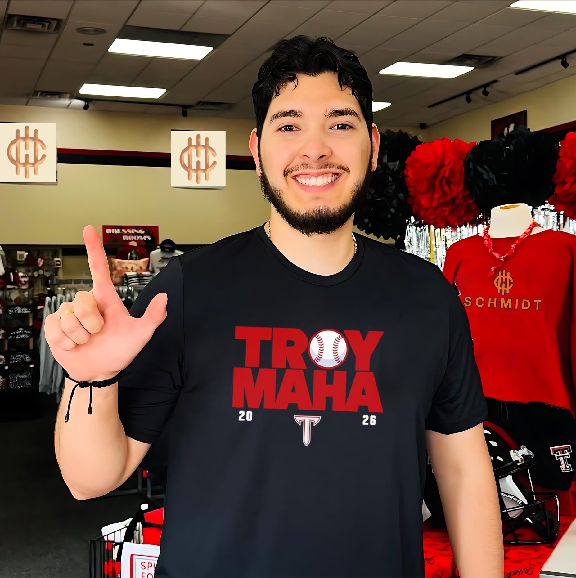 Troy Maha 2026 Troy Trojans Baseball shirt
