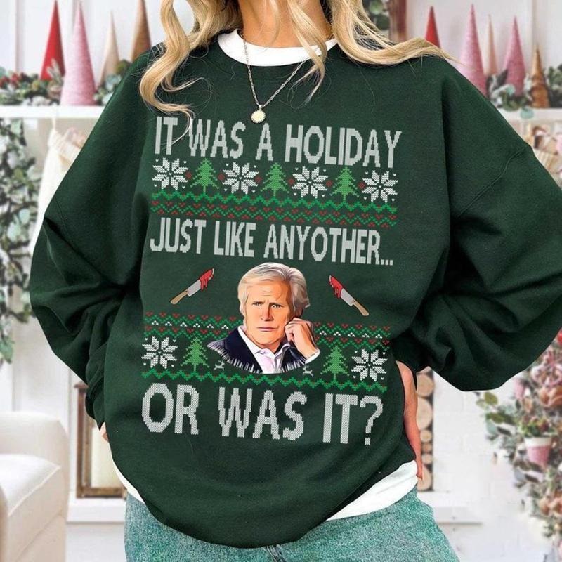 True Crime Ugly Funny Christmas Hoodie Tshirt-Crewneck Sweatshirt, Funny Christmas Holiday, Keith Morrison Xmas Sweater,...