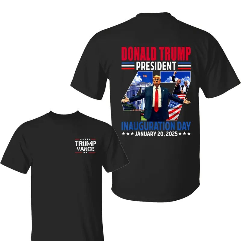 Trum Inauguration 47th President Shirt, Trum Vance Shirts, Inauguration Day Shirt, Trum 2025 Shirt, Supporters Graphic...