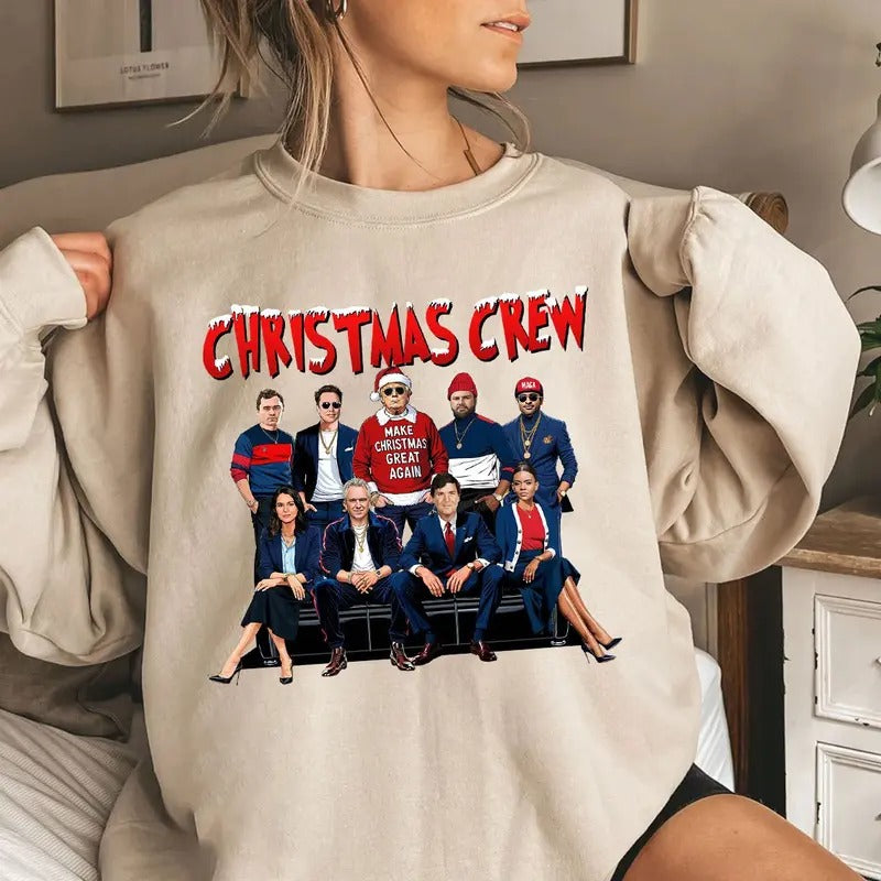 Trummp Christmas MAGA Shirt, Trummp Supporters Shirts, Graphic Trending Tee Cotton Fabric Comfort T-Shirt Top Womenswear...