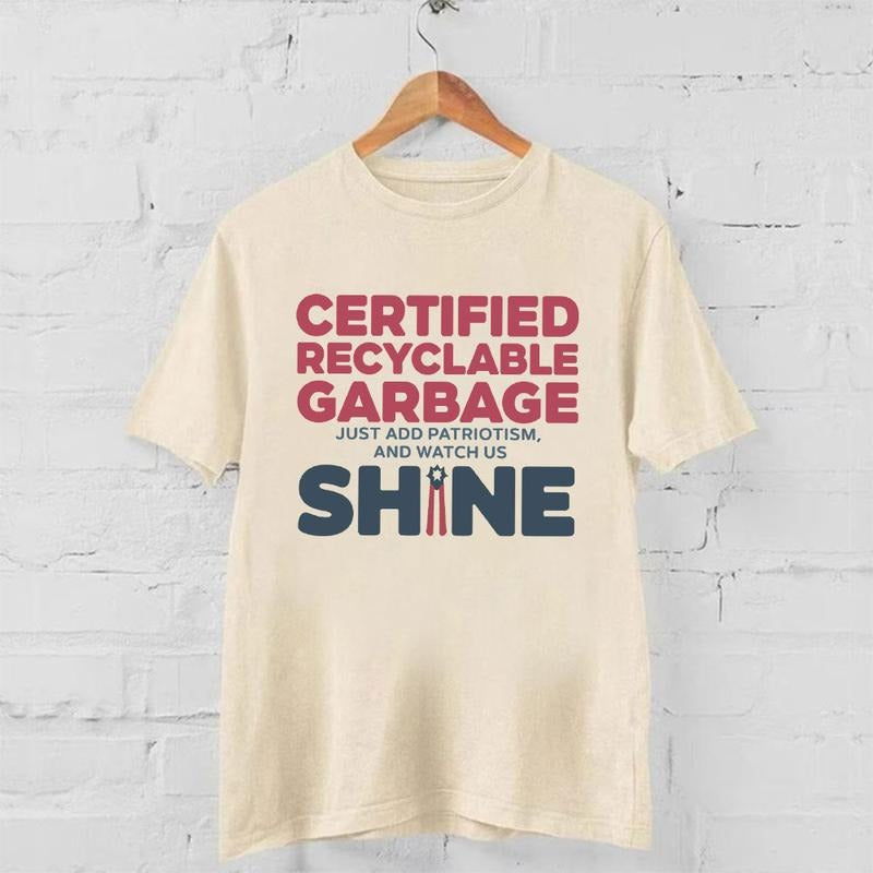 Trummp MAGA Garbage Shirt, Trummp Supporters Shirts, Graphic Trending Tee Cotton Fabric Menswear T-Shirt Hoodie, Sweatshirt