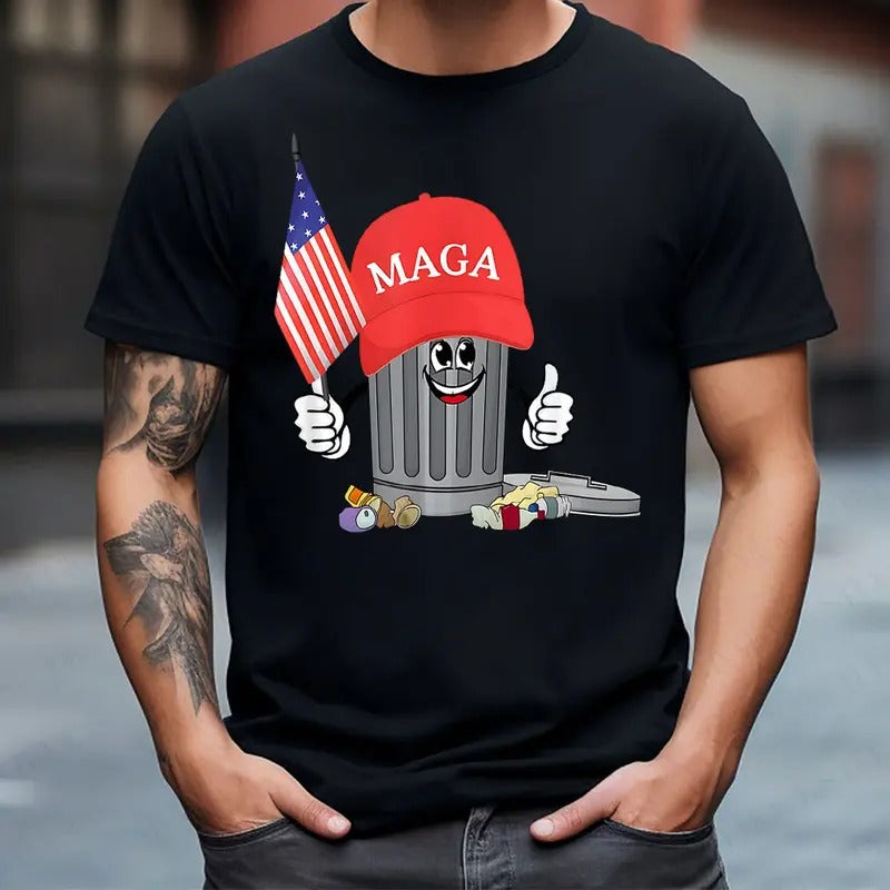 Trummp MAGA Garbage Shirt, Trummp Supporters Shirts, Graphic Trending Tee Cotton Fabric style 03 Hoodie, Sweatshirt