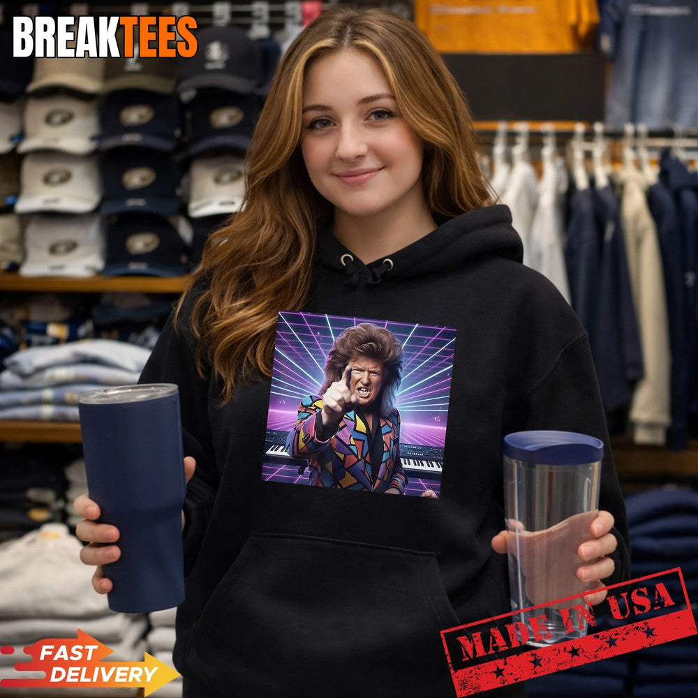 Trump 80s Synthwave Keyboards Song Meme Shirt