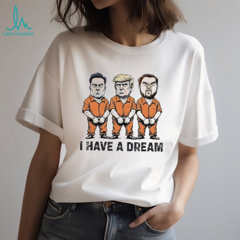Trump Musk I Have A Dream Political Graphic Cartoon T Shirt