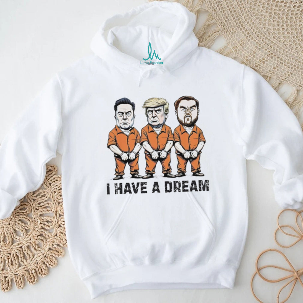 Trump Musk I Have A Dream Political Graphic Cartoon T Shirt