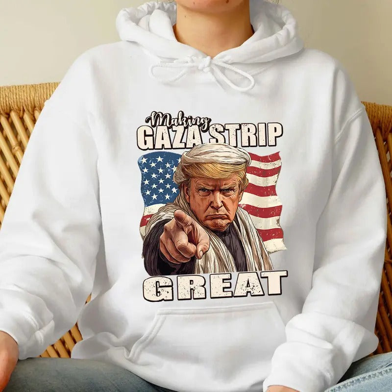 Trumpp Gaza Strip Shirt, Trummp Supporters Shirt, Trending Graphic Tee Hoodie, Sweatshirt | PodTeesHub.com