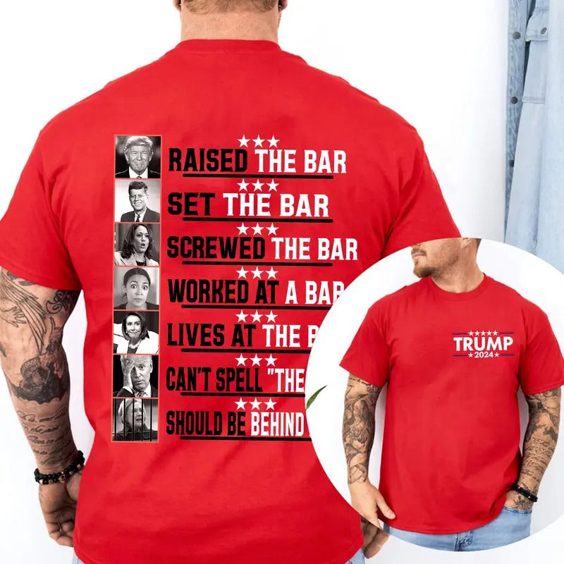 Trumpp Raised The BAR Shirt, Trumpp 2024 Shirt, Trumpp Trending Tshirt Hoodie, Sweatshirt | PodTeesHub.com