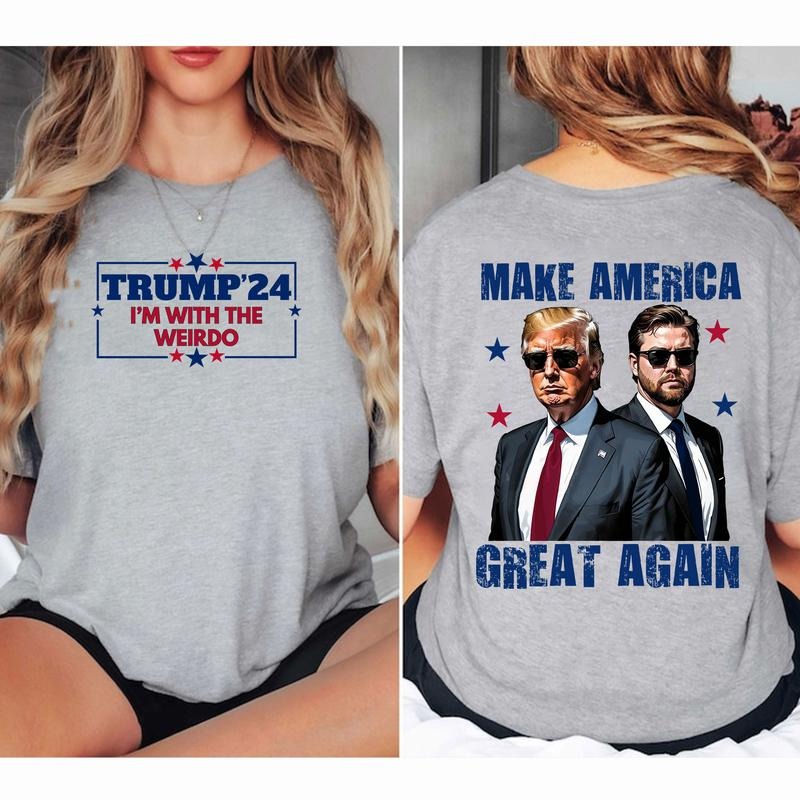 Trumpp Vance 24 T-Shirt, I'm with the weirdos shirt, Trump 2024 Election Tee Hoodie, Sweatshirt | PodTeesHub.com