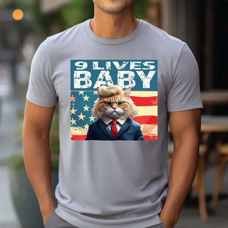 Truump 9 Lives, Trummp Supporter Shirt, Trummp Trending Tshirt Hoodie, Sweatshirt | PodTeesHub.com