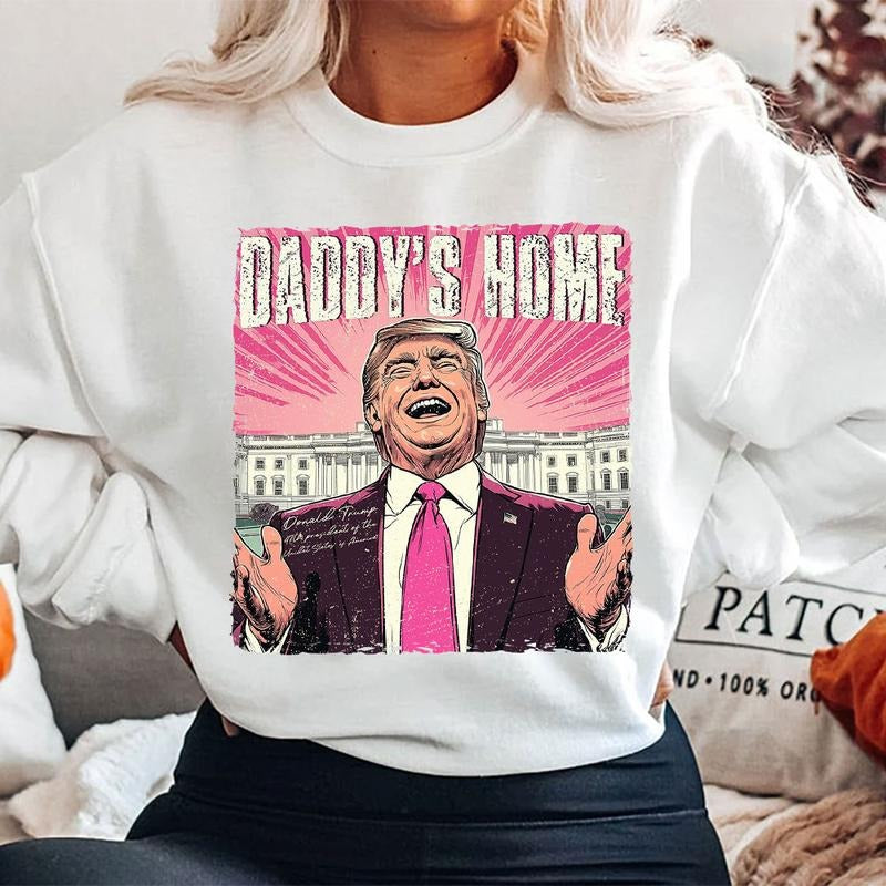 Truump HOME Shirt, Trummp Supporters Shirts, Graphic Christmas Shirt Comfort Cotton Fabric Top style 03 Hoodie, Sweatshirt