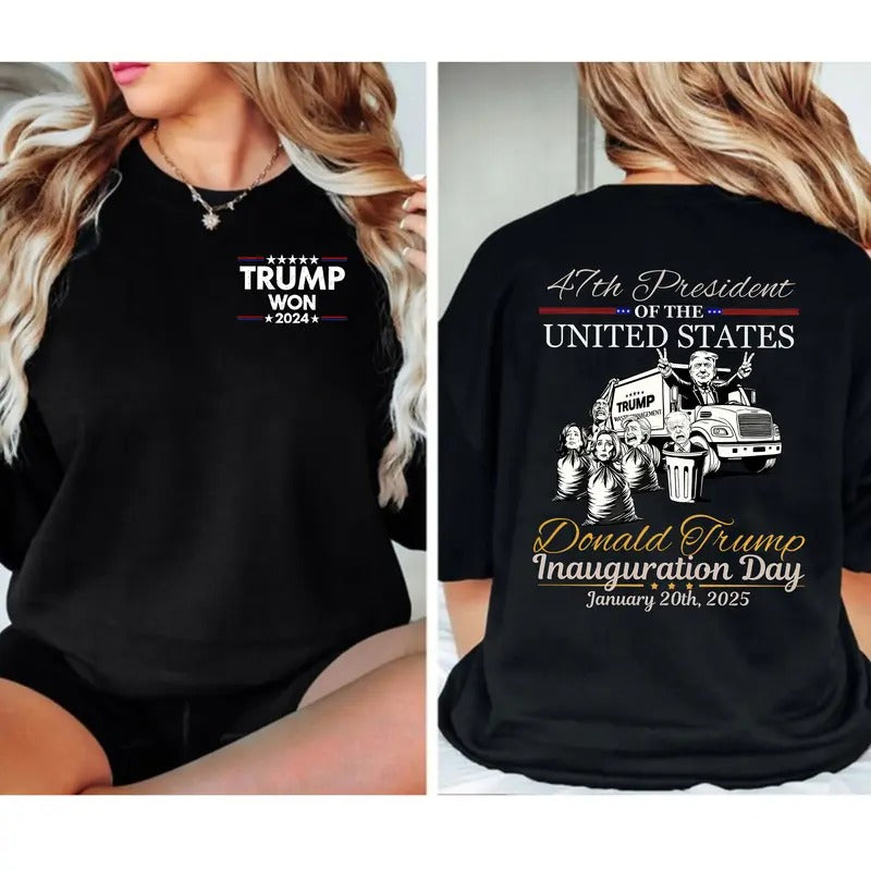 Truump Inauguration Day Shirts, Trummp Supporters Shirt, President Graphic Tee Hoodie, Sweatshirt | PodTeesHub.com