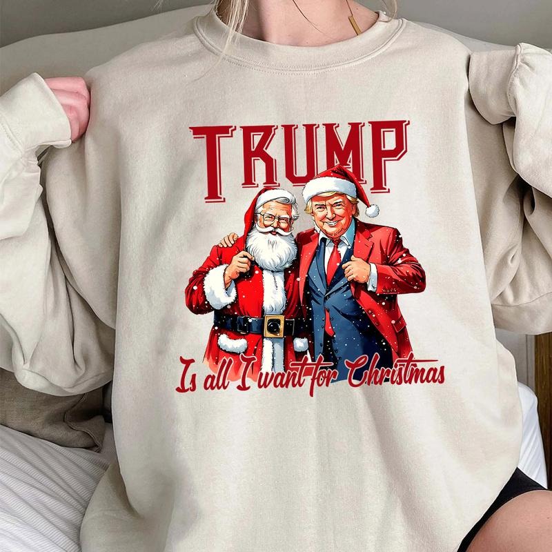Truump Is All I Want For Christmas Shirt, Trummp Trending Shirt Hoodie, Sweatshirt | PodTeesHub.com